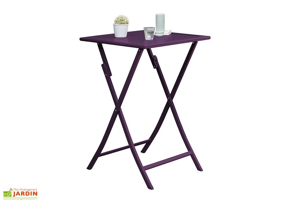 Table De Jardin Haute Pliante En Aluminium 70 Cm Pls Coloris