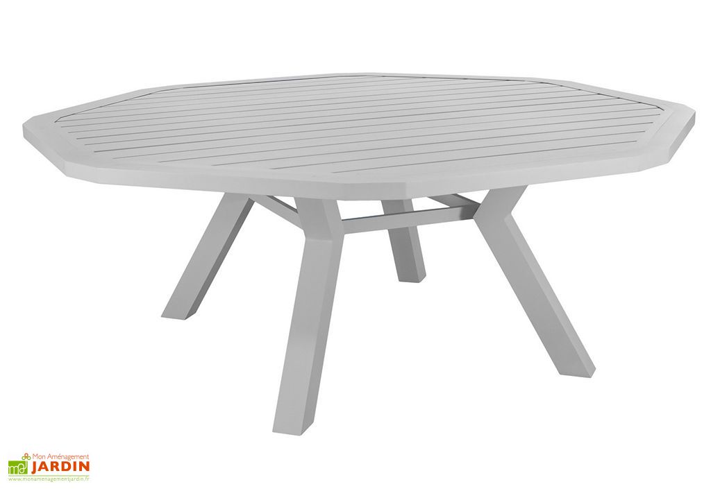 Table De Jardin Ronde En Aluminium Ambera 200 X 200 Cm Hevea