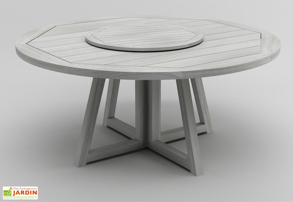 Table Jardin Teck Ronde Goa - B-summer