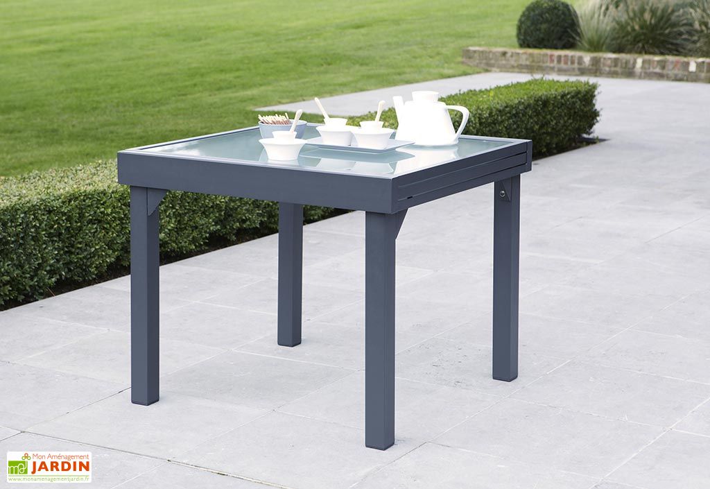 Table De Jardin Extensible Modulo 90x90 180x72cm L L H 4 Coloris