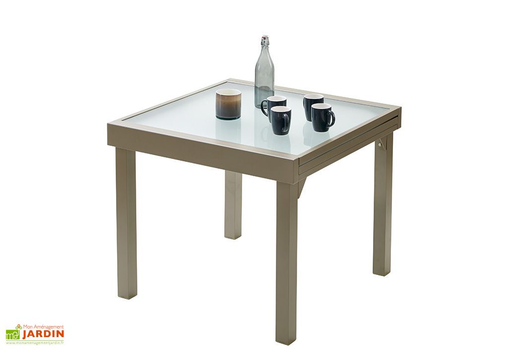 Table De Jardin Extensible Modulo 90x90 180x72cm L L H 4 Coloris