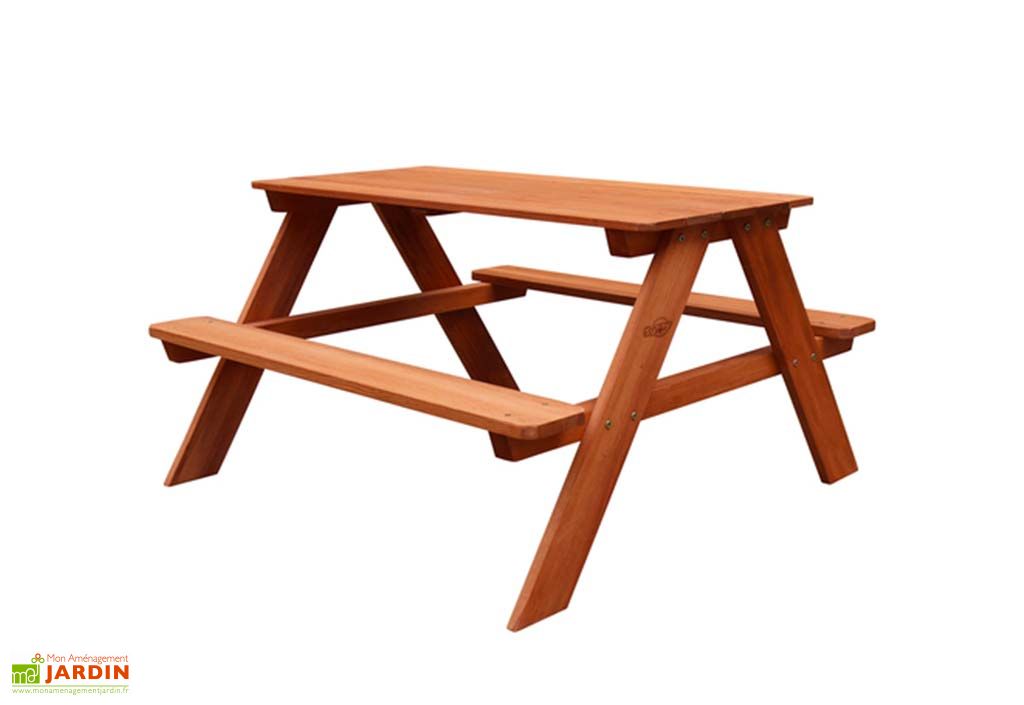 Table De Pique Nique En Bois De Hemlock Dave X Cm Sunny