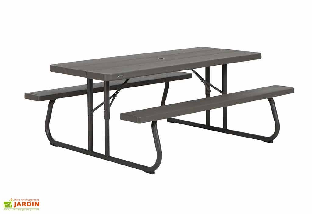 Lot De 14 Tables Pique Nique Rectangulaires En Resine Lifetime