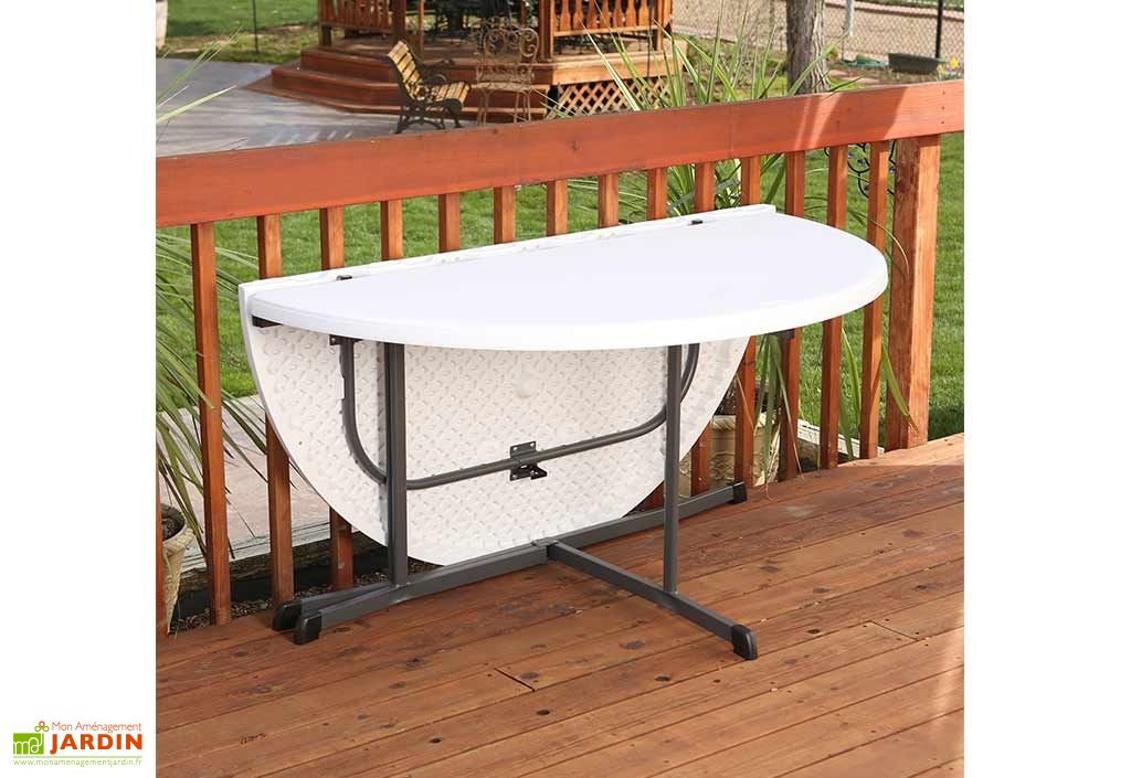 Lot De 12 Tables Rondes Pliantes En Resine Lifetime D152 Cm