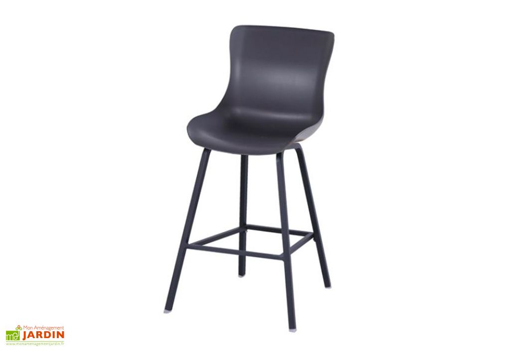 Tabouret De Bar Exterieur Aluminium Et Resine Sophie Element Lot De 2 Hartman
