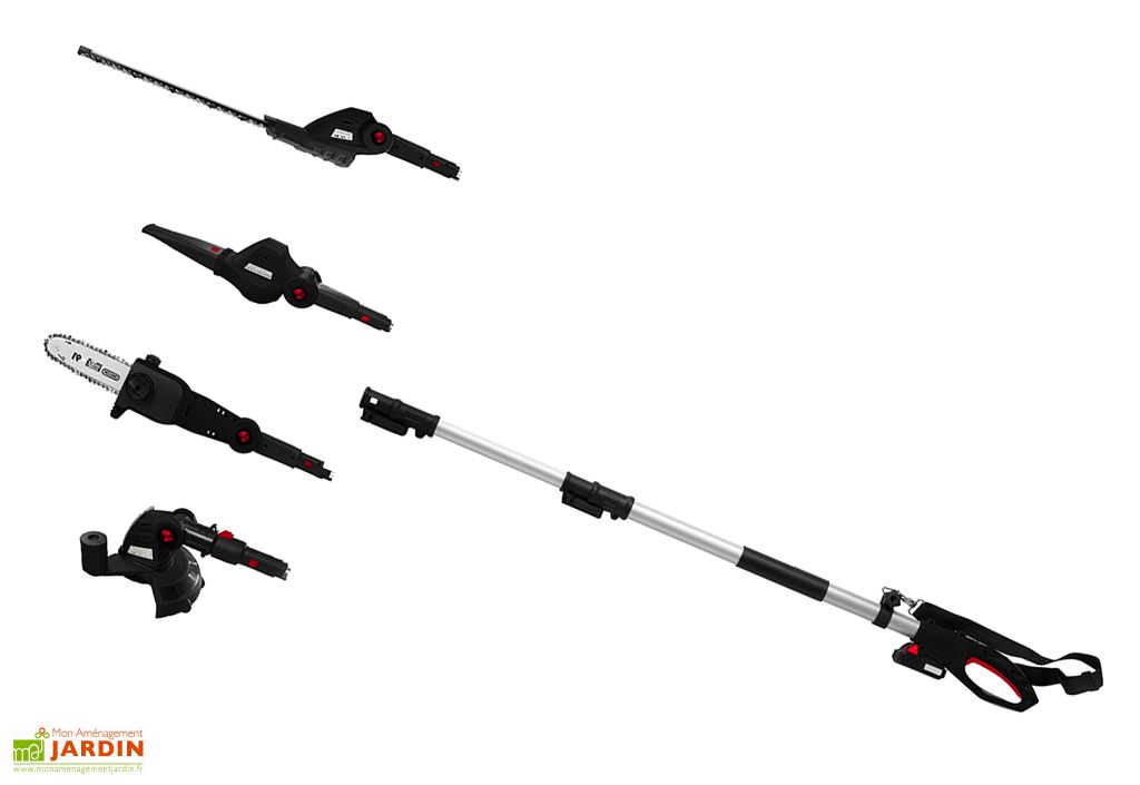 Taille Haies Sans Fil 4 En 1 Elagueuse Souffleur Coupe Bordures Elem Garden