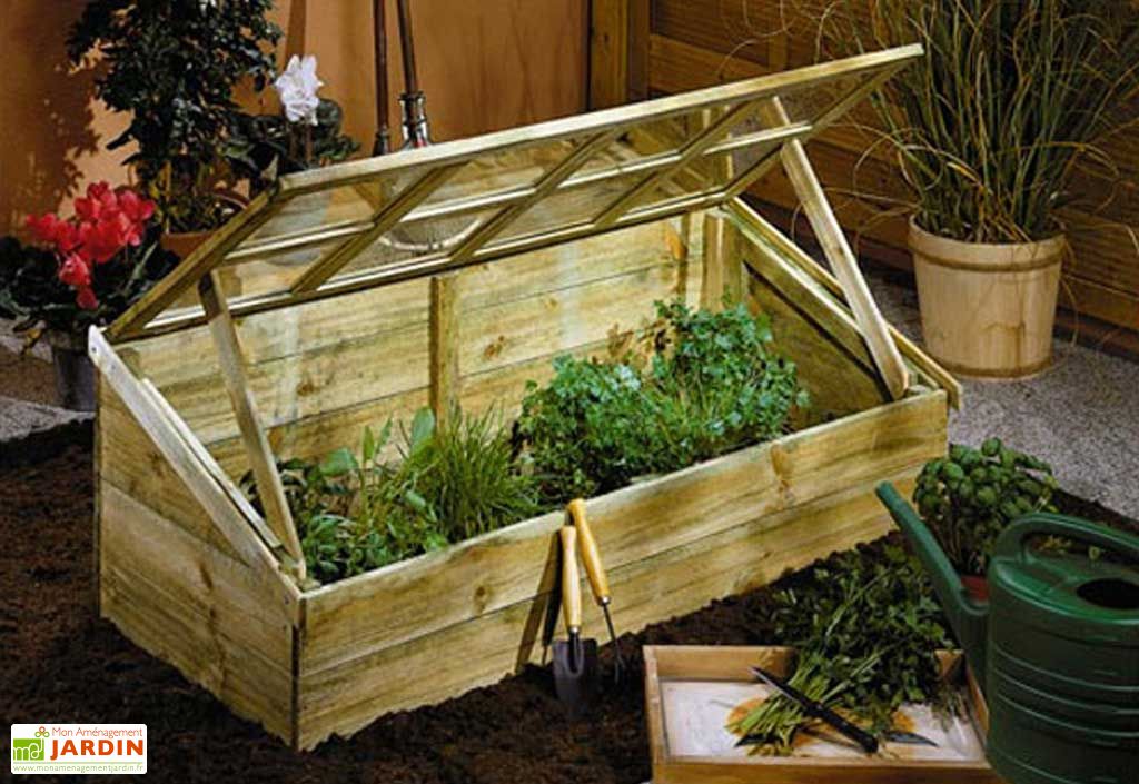 Serre de jardin chassi Joubarbe - Châssis Bois Otello .Pin ...