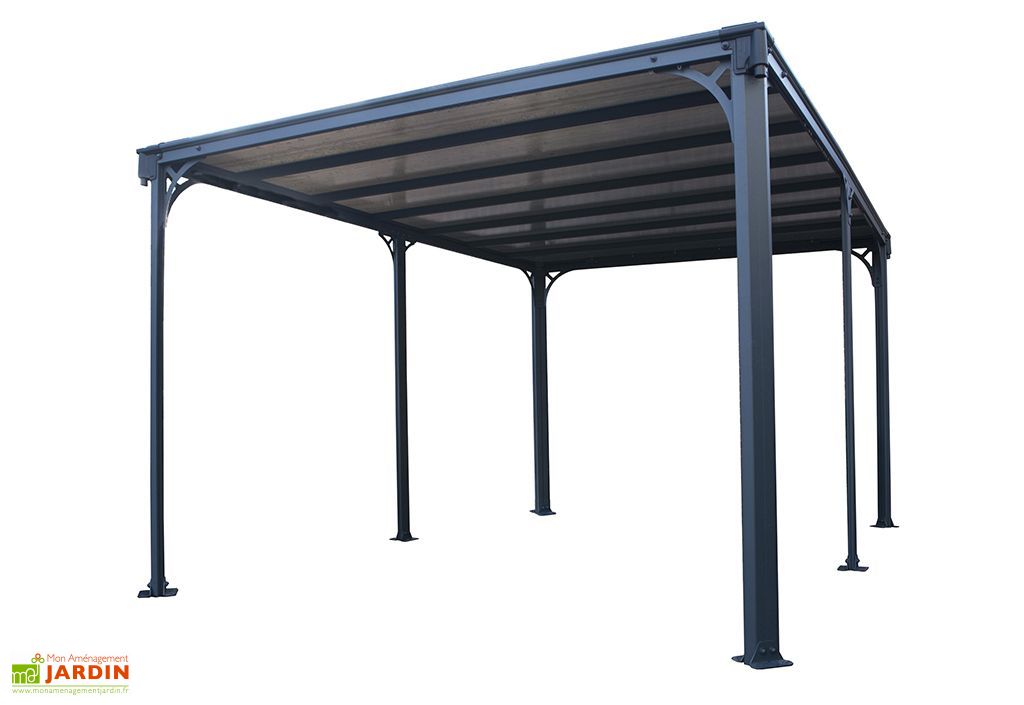 Tonnelle Autoportee Aluminium Et Polycarbonate Milano 4300 13 7 M