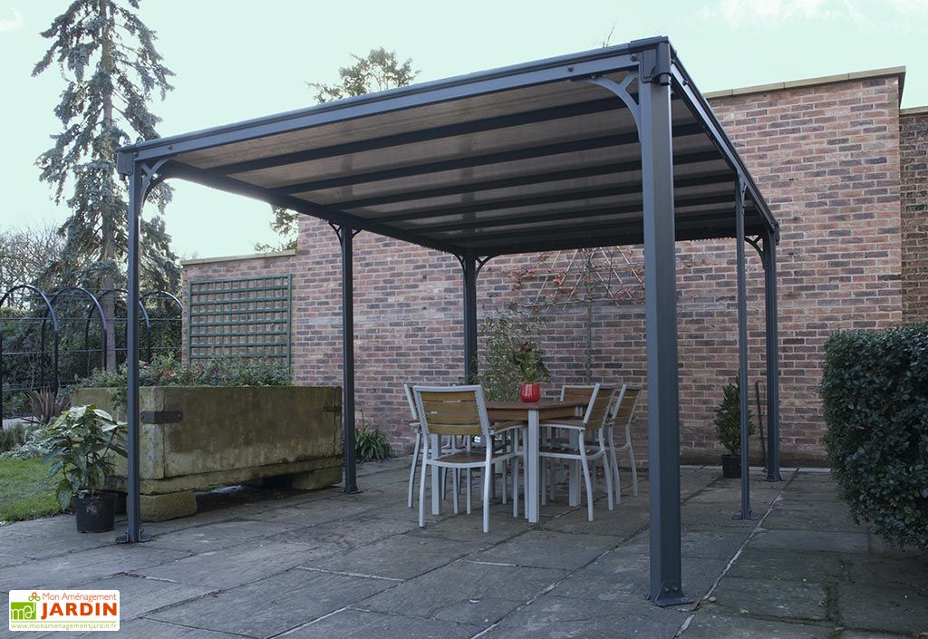 Tonnelle Autoportee Aluminium Et Polycarbonate Milano 4300 13 7 M