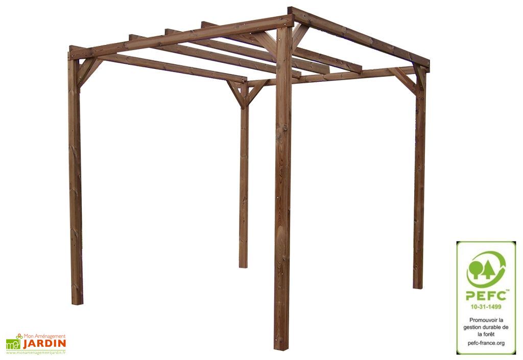 Tonnelle bois 3x3