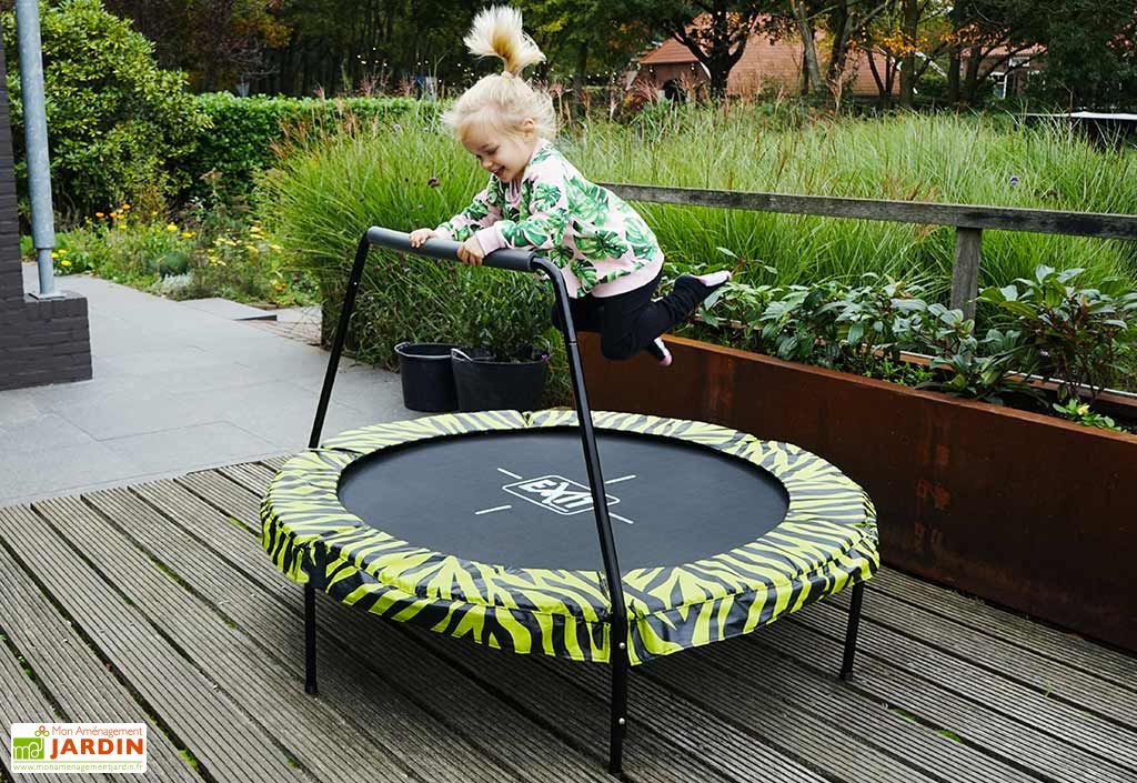 Trampoline Enfant Avec Barre De Maintien Tiggy Junior Pls Coloris Exit Toys