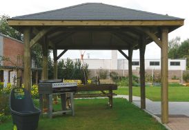 Toile Pour Tonnelle Hexagonale Kiosque Tonnelle Tente De Reception Barnum Mon Amenagement Jardin