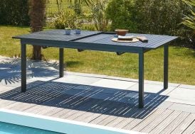 table en aluminium avec rallonge automatique anthracite 180240 miami - Table De Jardin Pvc Avec Rallonge table en aluminium avec rallonge automatique anthracite 180240 miami - Table De Jardin Pvc Avec Rallonge