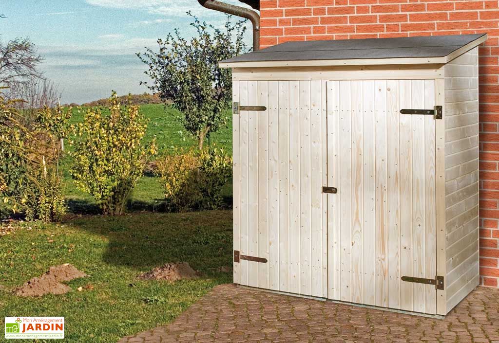 Armoire de Jardin Bois 14 mm + Plancher Massif 87 x 163 x 190 cm Weka