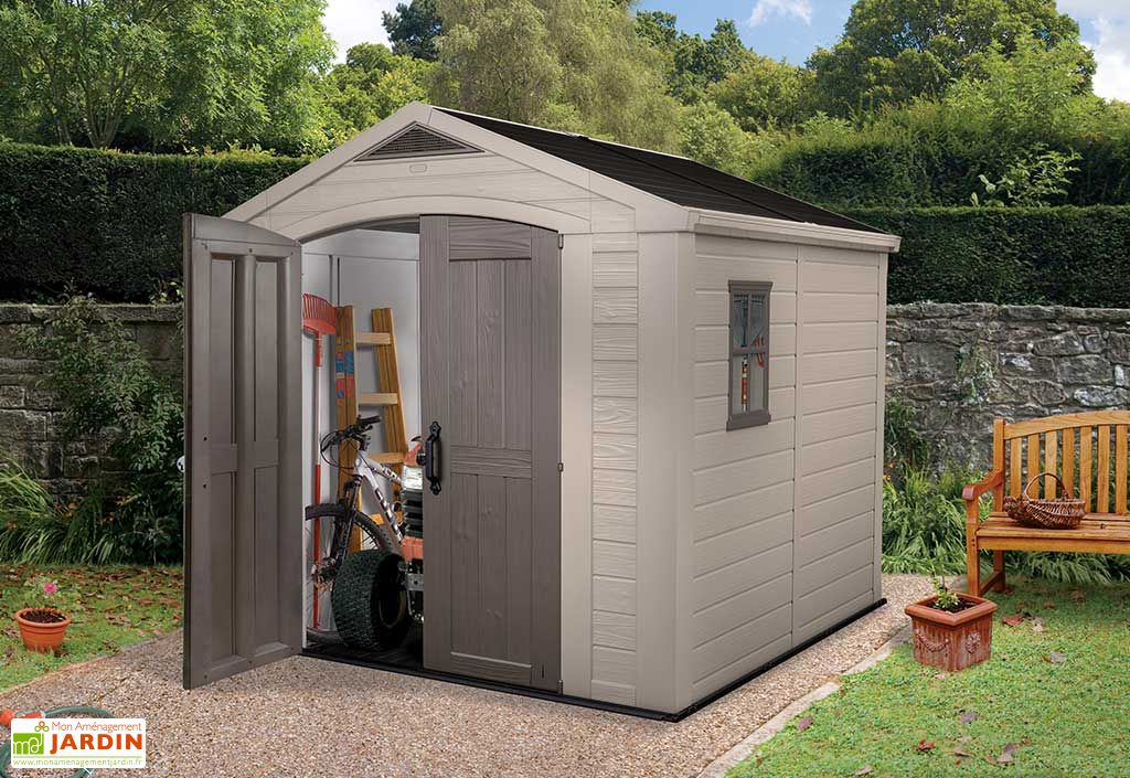 Abri de jardin en résine