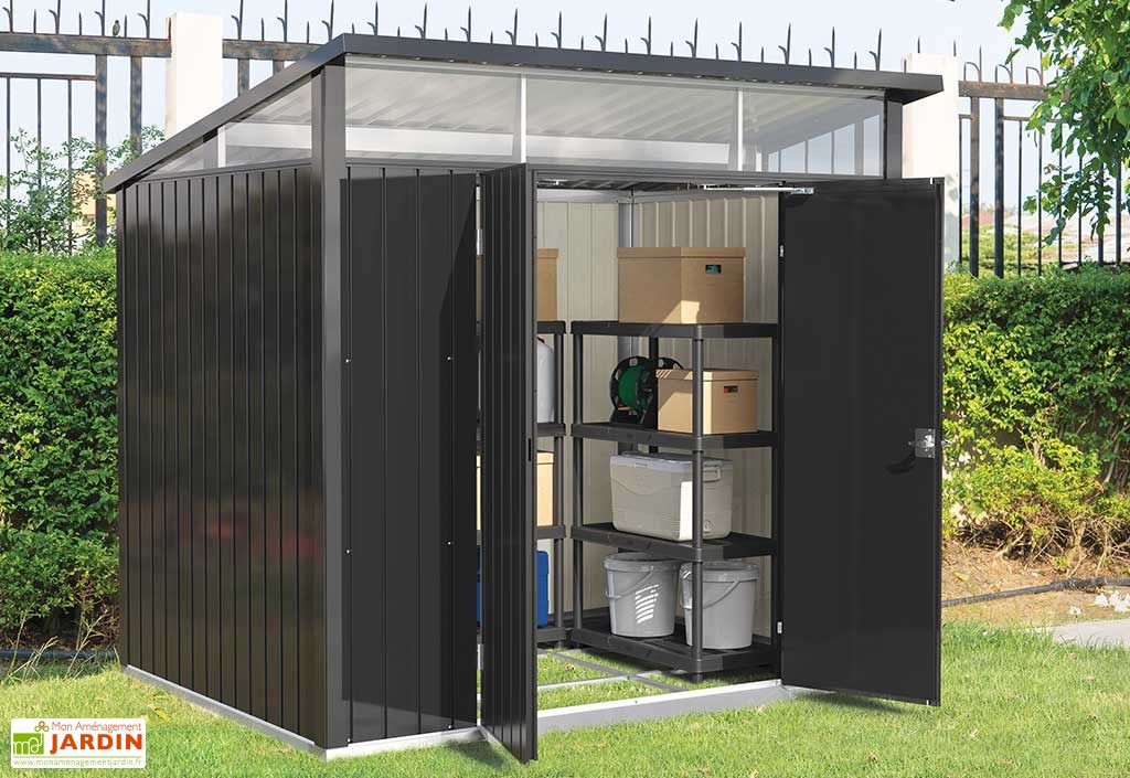 Abri de jardin en métal