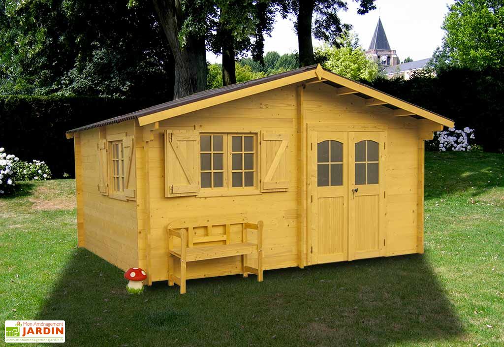 Abri de jardin en bois 20 m² et plus - Mon Aménagement Jardin
