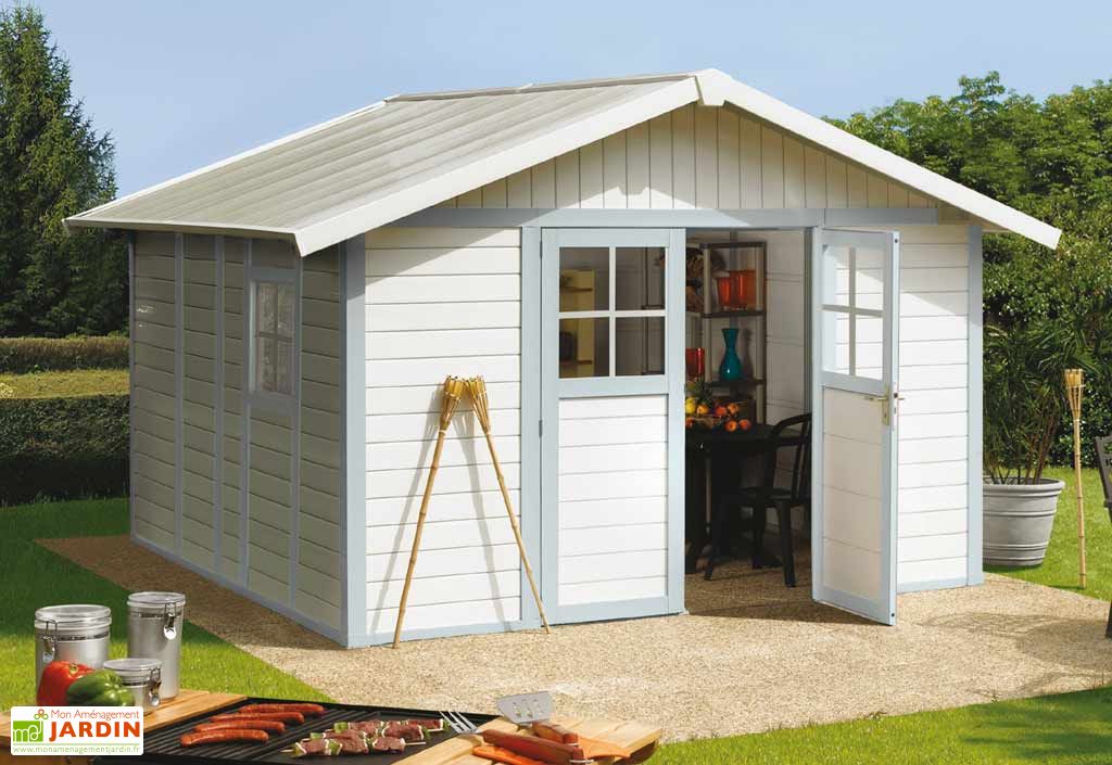 Abri de jardin en PVC et résine - Mon Aménagement Jardin