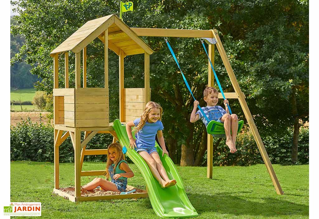 Jeux d'extérieur aire de jeux portique - Mon Aménagement Jardin