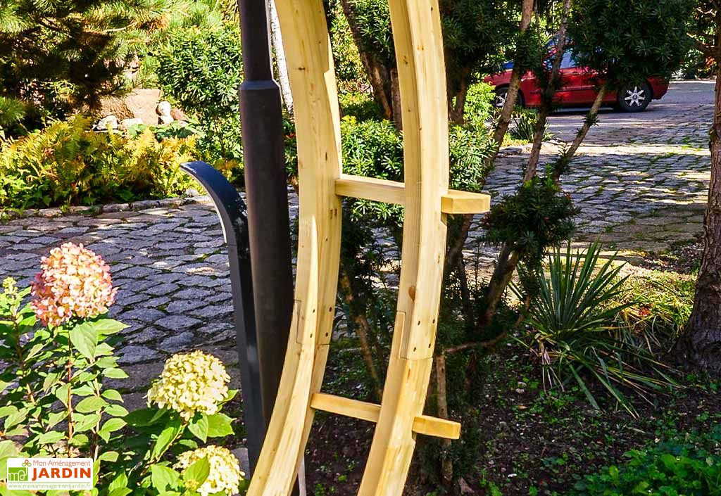Arche de jardin en bois traité - 245 x 29 x 221 cm