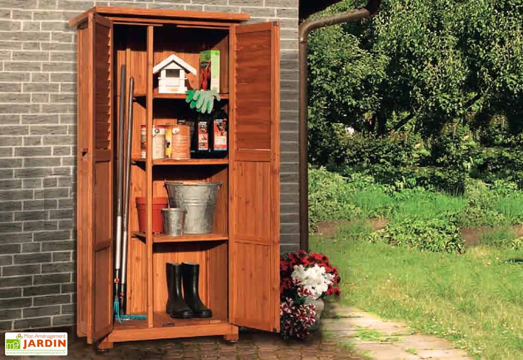 Armoire de Jardin Bois (43x80x180) Weka