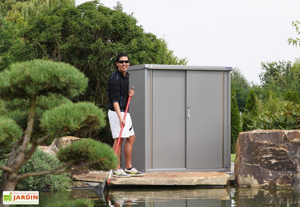 Armoire de jardin en métal 149 x 75 cm Takubo 157 Takubo