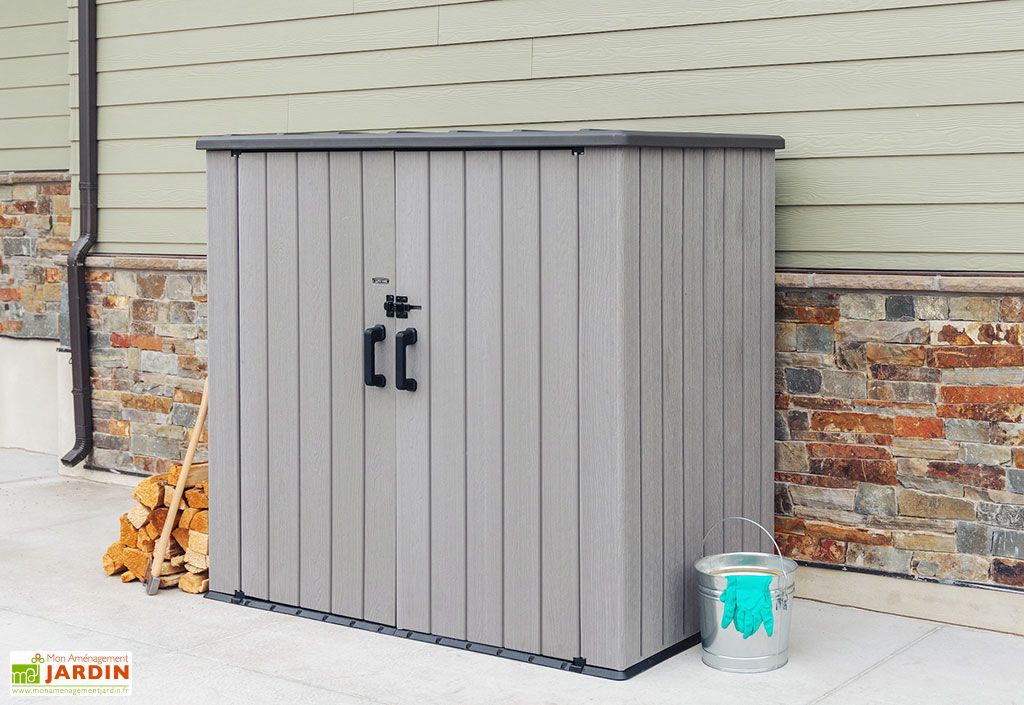 Armoire de jardin en résine effet bois Lifetime 2,1 m² Lifetime