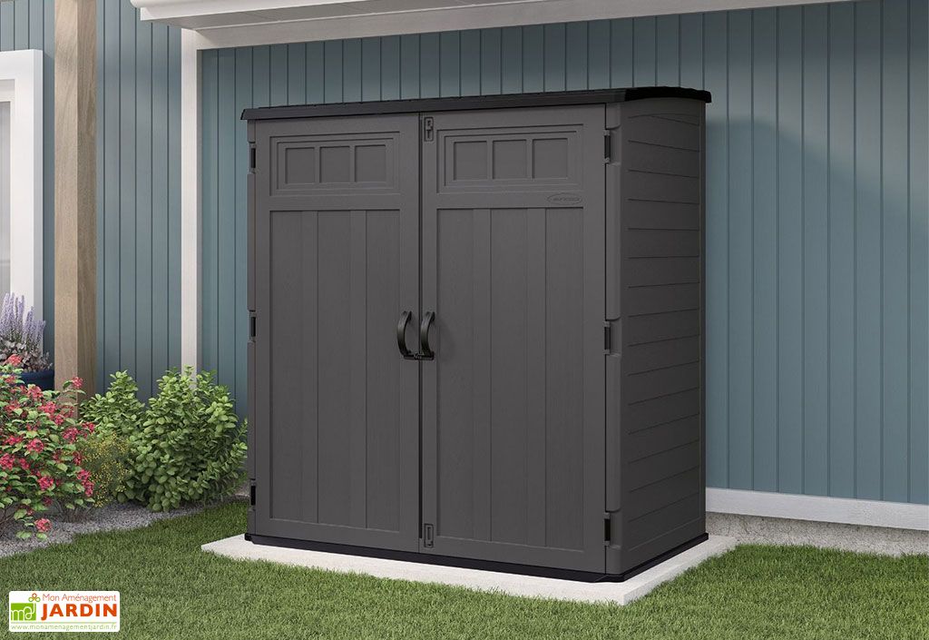Armoire de jardin en résine + plancher Suncast 179 x 112 x 197 cm