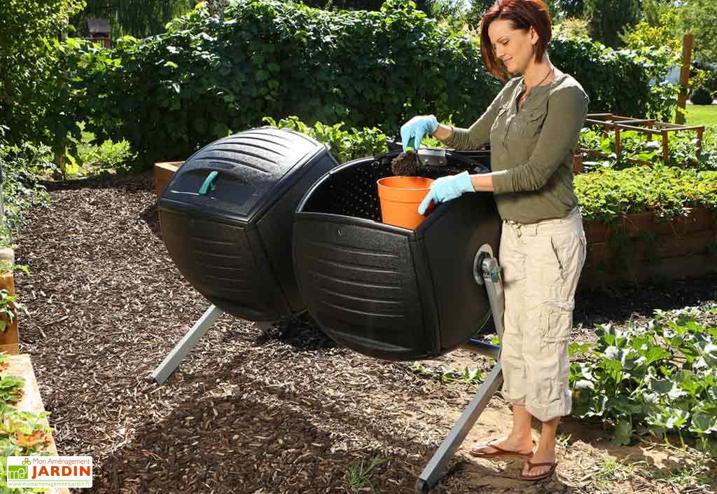 Le composteur rotatif, pour un compostage idéal - Plantes et jardins :  conseils en jardinage et au potager