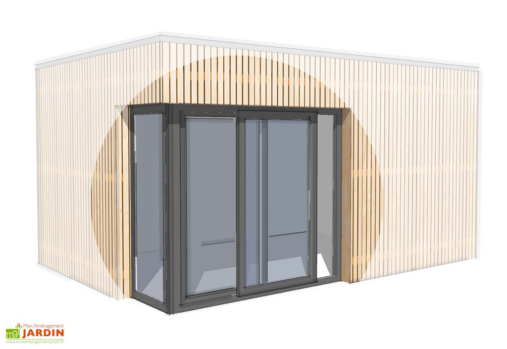 Chalet de jardin habitable 12 m² - Bungalow Design Studio 400 x 300 cm - M²  Espace Jardin