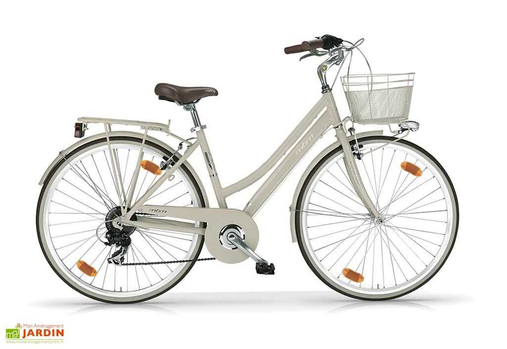 Vélo de ville femme rétro 28 pouces 18 vitesses Boulevard