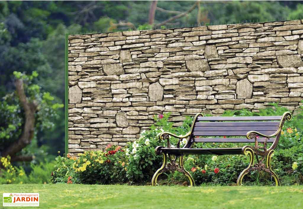 Brise Vue Décoratif en Polyester Pierre Naturelle au m² - Asystolie