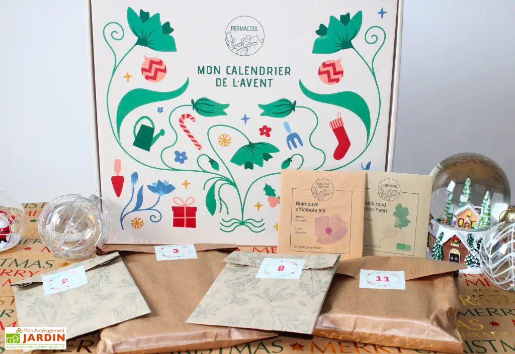 Calendrier De L'Avent 2024 Jardinage - 24 Sachets De Graines + Mini Serre - Cadeau Pour Amoureux Des Plantes