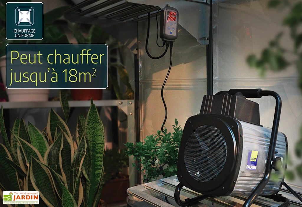 Radiateur portatif - Chauffe-serre - 2400w thermostat digital