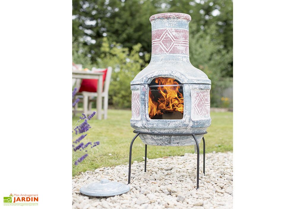 Barbecue en pierre à charbon et à bois Colorado : : Jardin