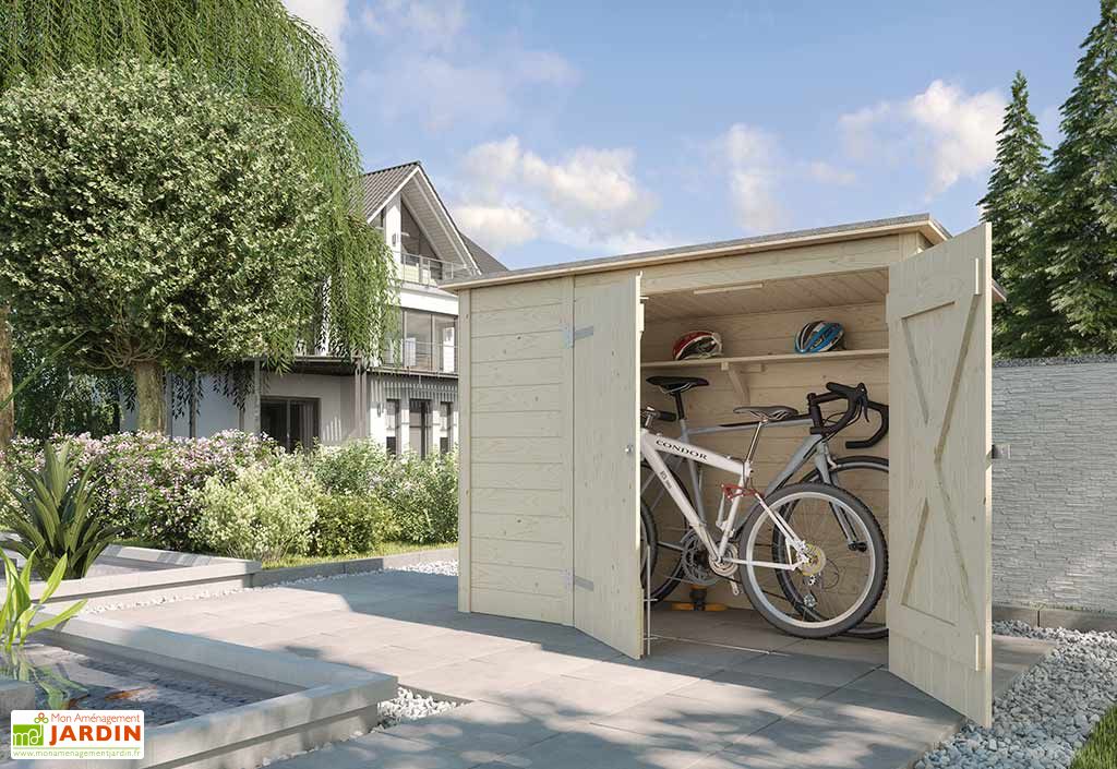 Coffre de Rangement Bois pour Vélos 84x205 Weka