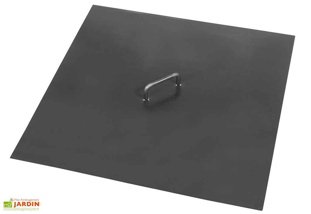 Couvercle Brasero Patine Rouille Ø80.5cm - Protection Foyer Extérieur | Décoration Jardin Acier