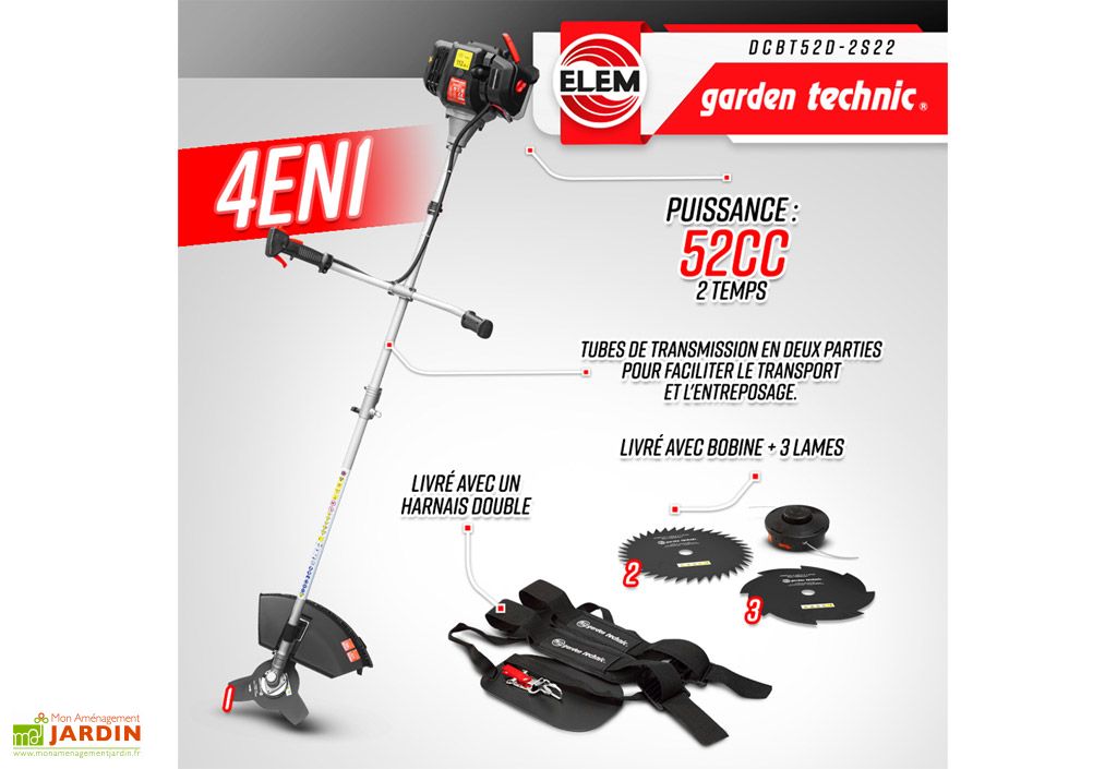 Débroussaillus Thrmiqu Dorsal 52CC - Lam + Fils - Lm