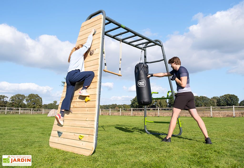 Anneaux de gymnastique en bois de cèdre pour aire de jeux – GetSet