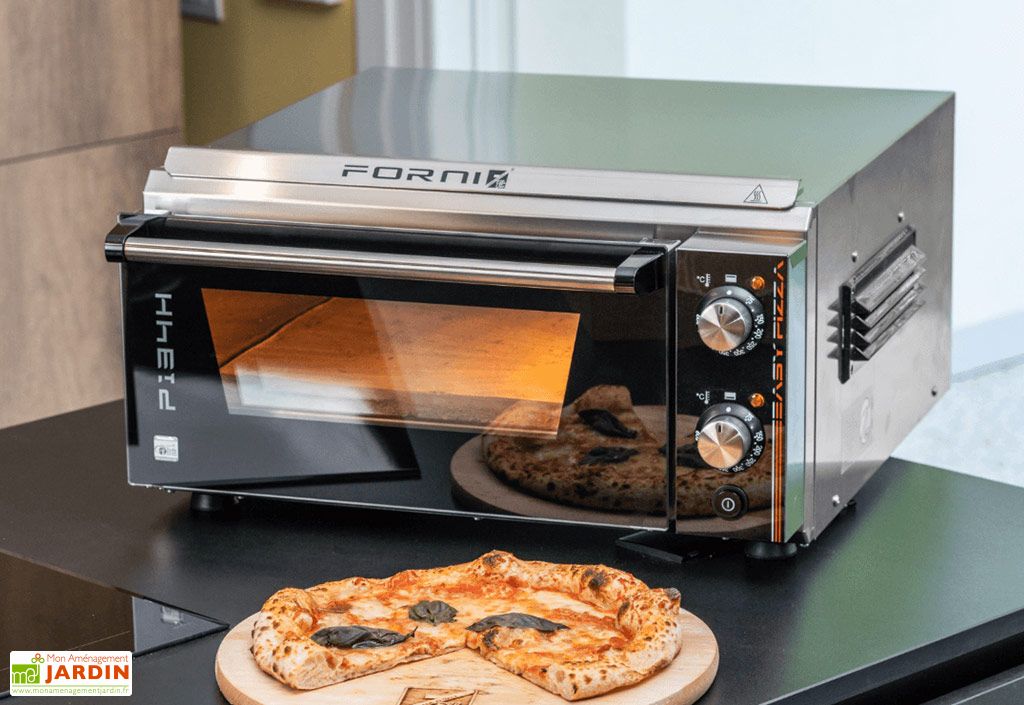 Four à Pizza Électrique Todeco 3 En 1 - 1200W, 6 Pelles, Pour Mini Pizzas