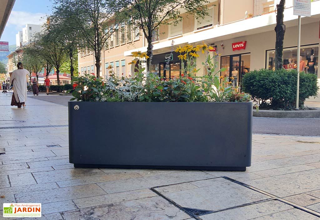 Jardinière Rectangulaire Grande Taille 200 Cm Jardinière rectangulaire en PEHD 280 L 150 cm - Néo 1500 - PAPI