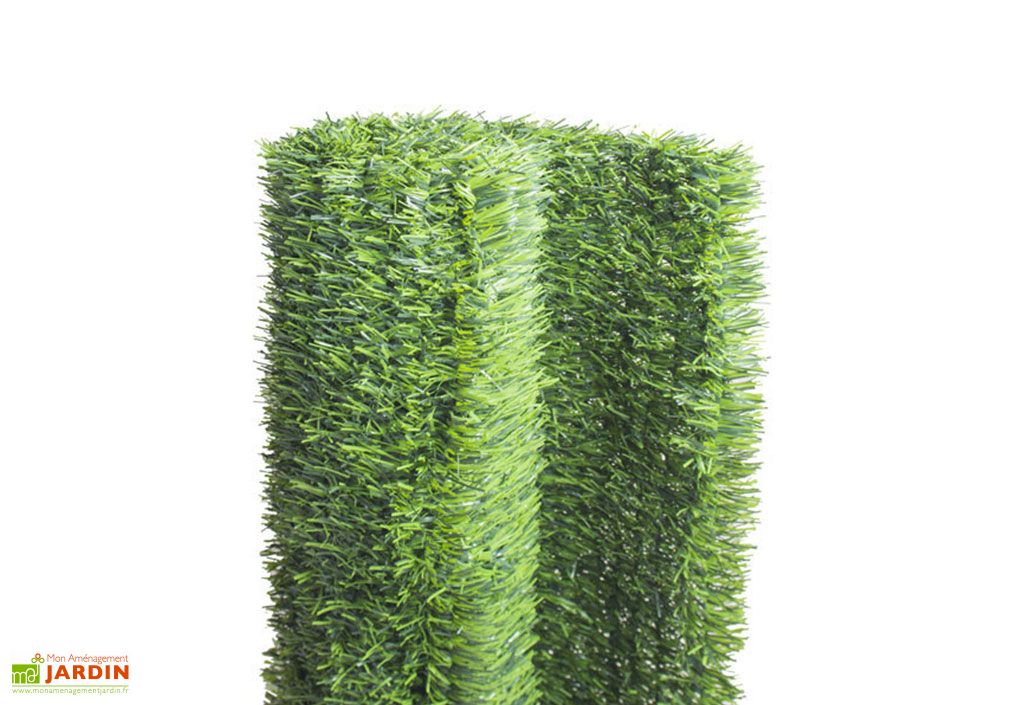 Haie artificielle : brise-vue feuillage dense pour jardin et balcon