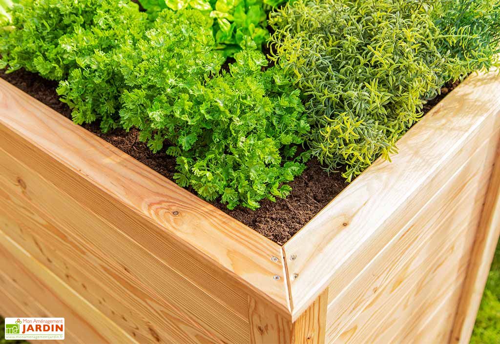 Jardinière Rectangulaire En Bois De Cèdre Rustique - Pot Déco Pour Petites Plantes D'intérieur Ou D'extérieur