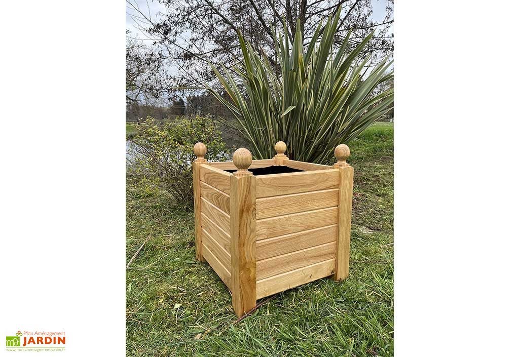 Angoily 2 Pots Rectangulaires En Bois Avec Mousse – Jardinières Clôture Décorative Pour Plantes D'intérieur Et D'extérieur, Balcon, Terrasse