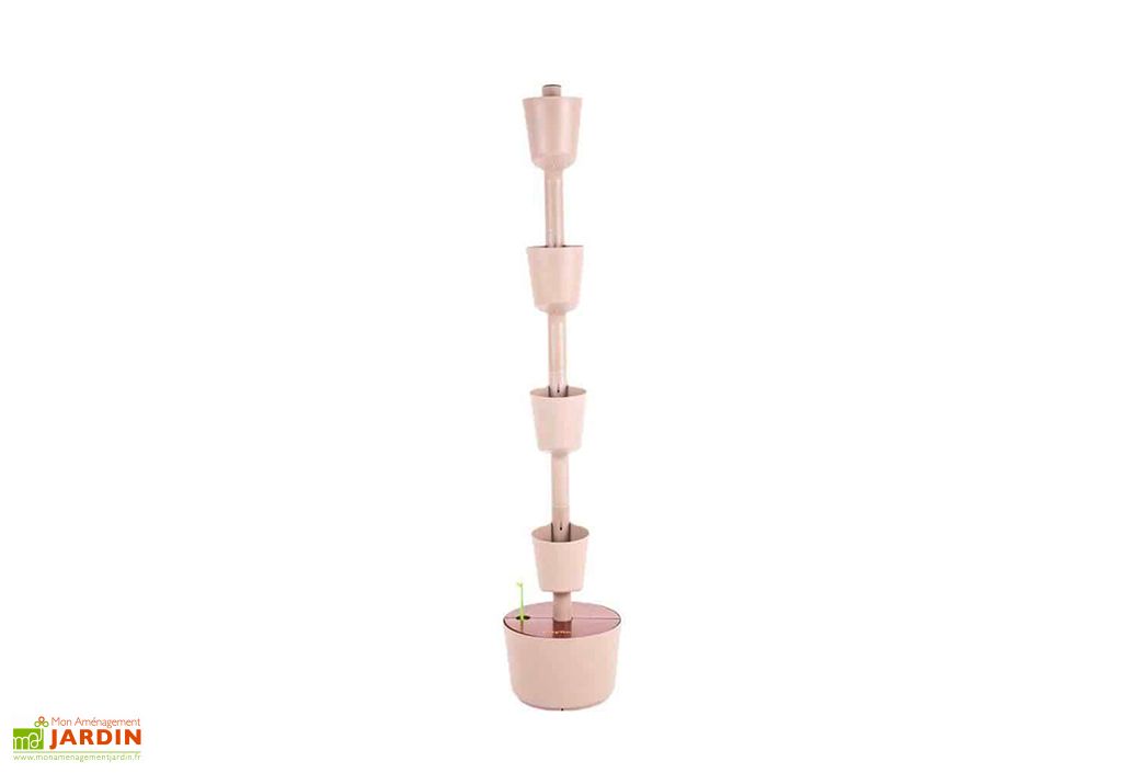 Geli Jardinière Aqua Toscana 60 Cm - Plastique Terracotta - Avec Indicateur D'eau Et Réservoir