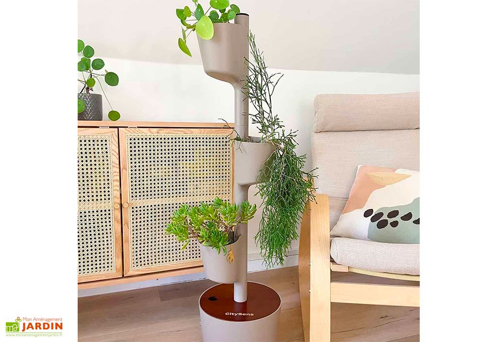4 Pièces Vase En Écorce Grande Jardinière Planteur De Bûches Conteneur
