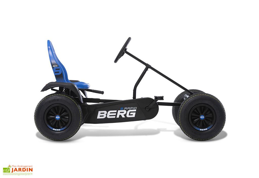 Kart à pédales pour enfants Rally APX bleu - BERG