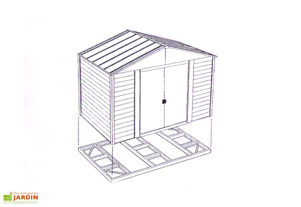 Kit Fondation Abri Jardin Cedre 86 ChalêtJardin
