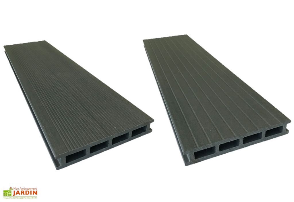 Lames de terrasse réversibles en bois composite et PVC Lisa – 20 m² - Just  Aposé