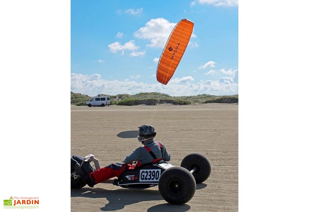 Elliot Magma III 4.0 M² – Aile De Traction 4 Lignes Avec Poignées, Sans Lignes, Pour Buggy, Mountainboard, Landboard – Pilotes Intermédiaires